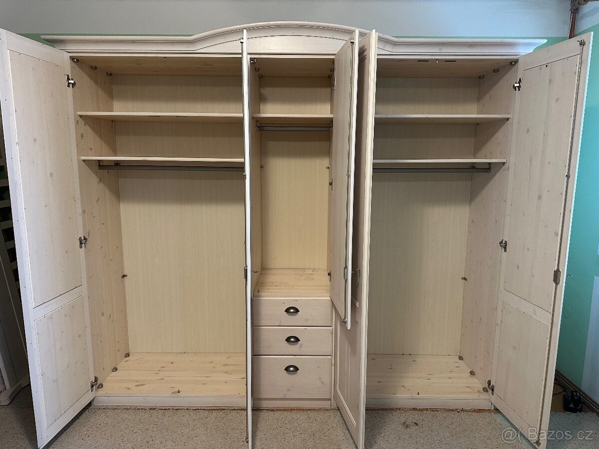 Jitona Veneto, skříň šíře 267cm, komplet, masiv - 4