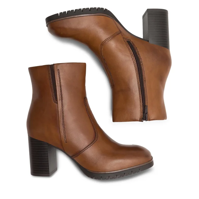 ♥️ Dámské kotníkové boty / polokozačky kožené hnědé Lasocki - 4