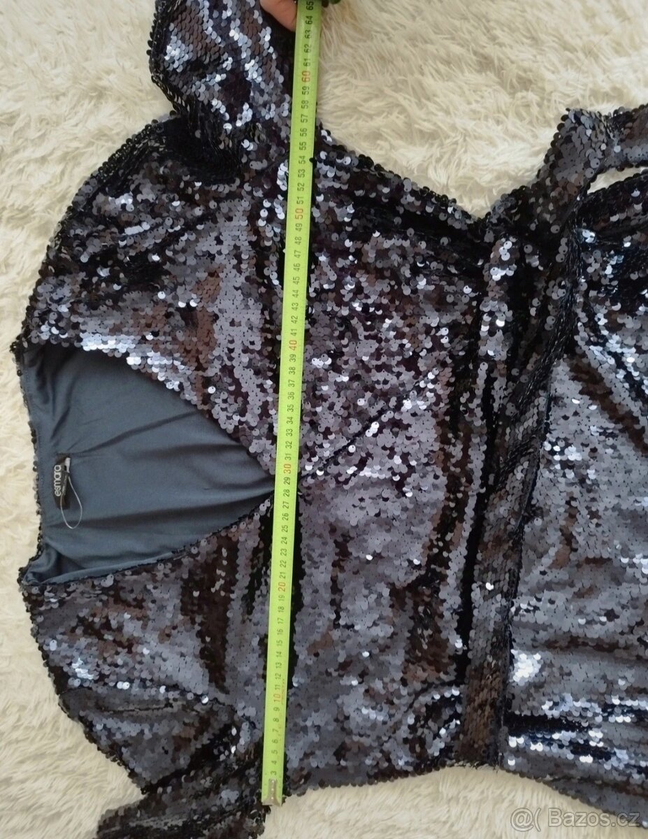 Nové flitrove šaty vel.42-44 - 4