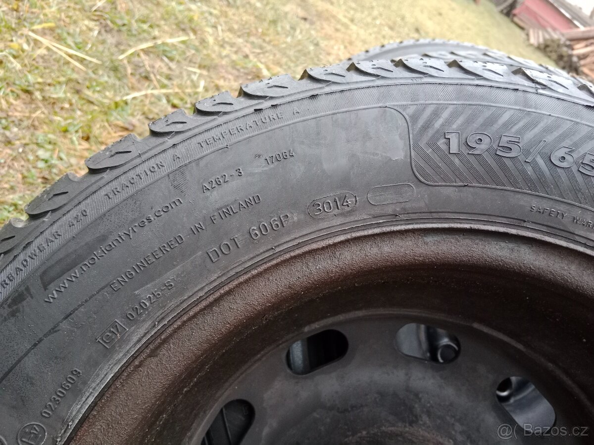 Zimní pneu 195/55 R15 disky 5x100 - 4