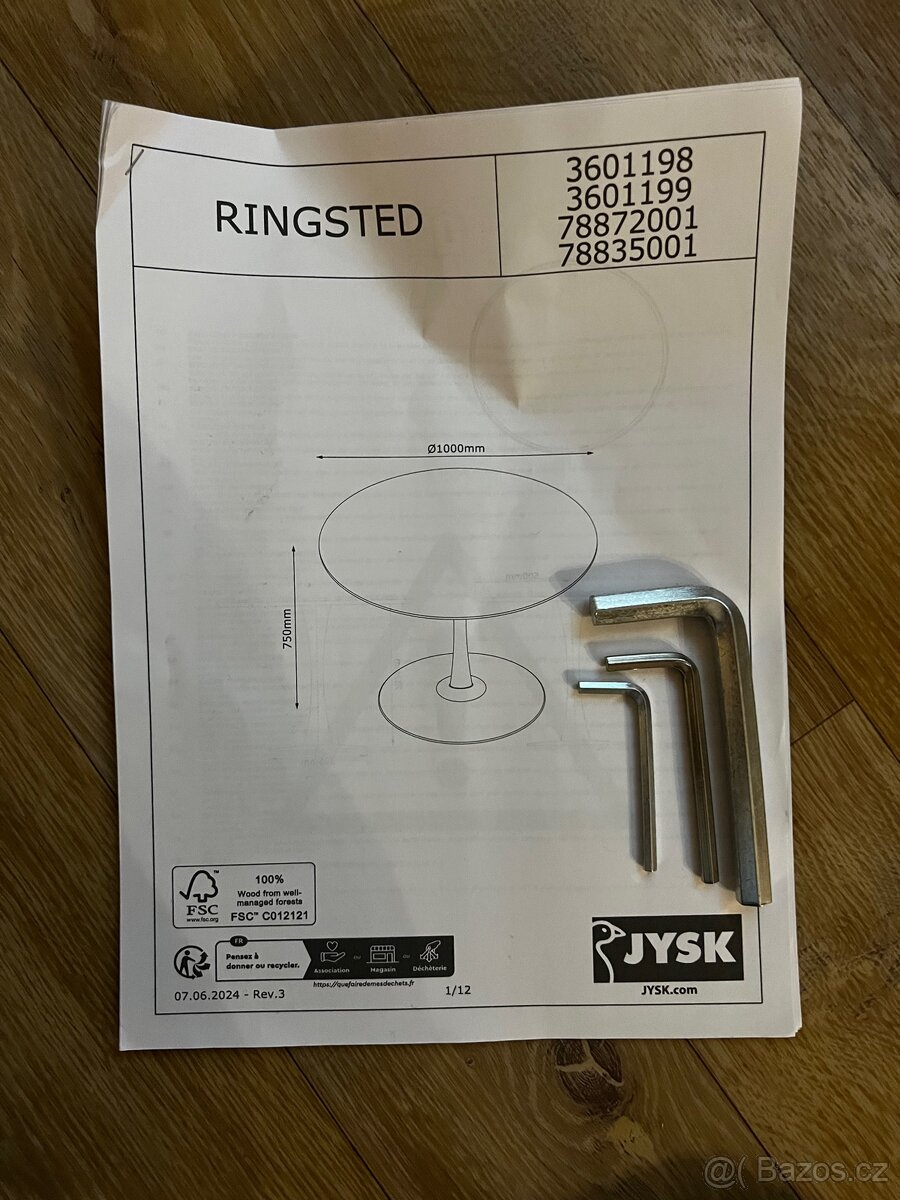 Kulatý jídelní stůl RINGSTED - 4