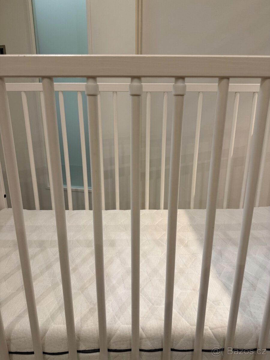 Dětská postýlka Klups bílá - 4