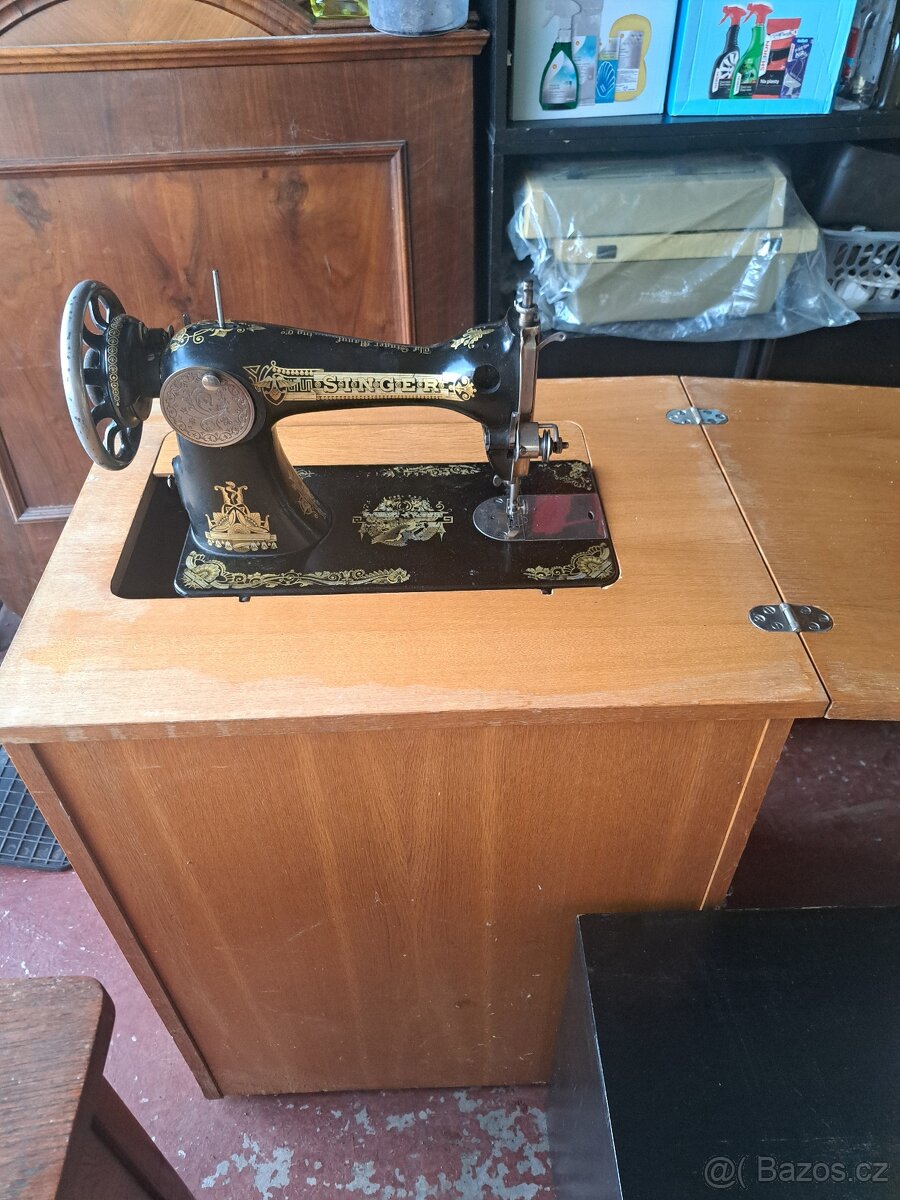 Retro šicí troj Singer - č.2 - 4