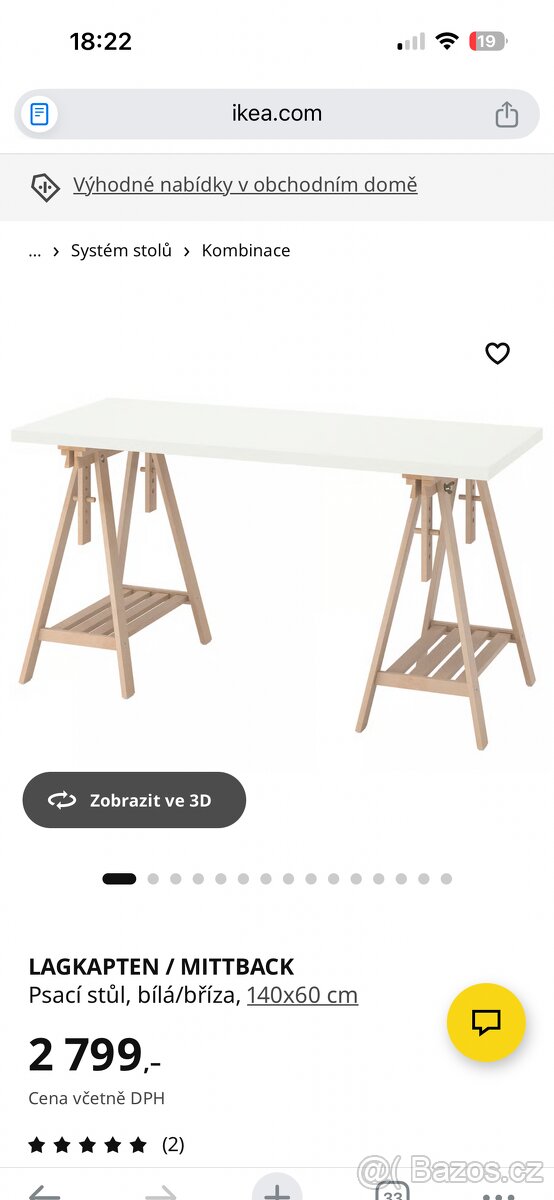 Psací stůl Ikea - 4