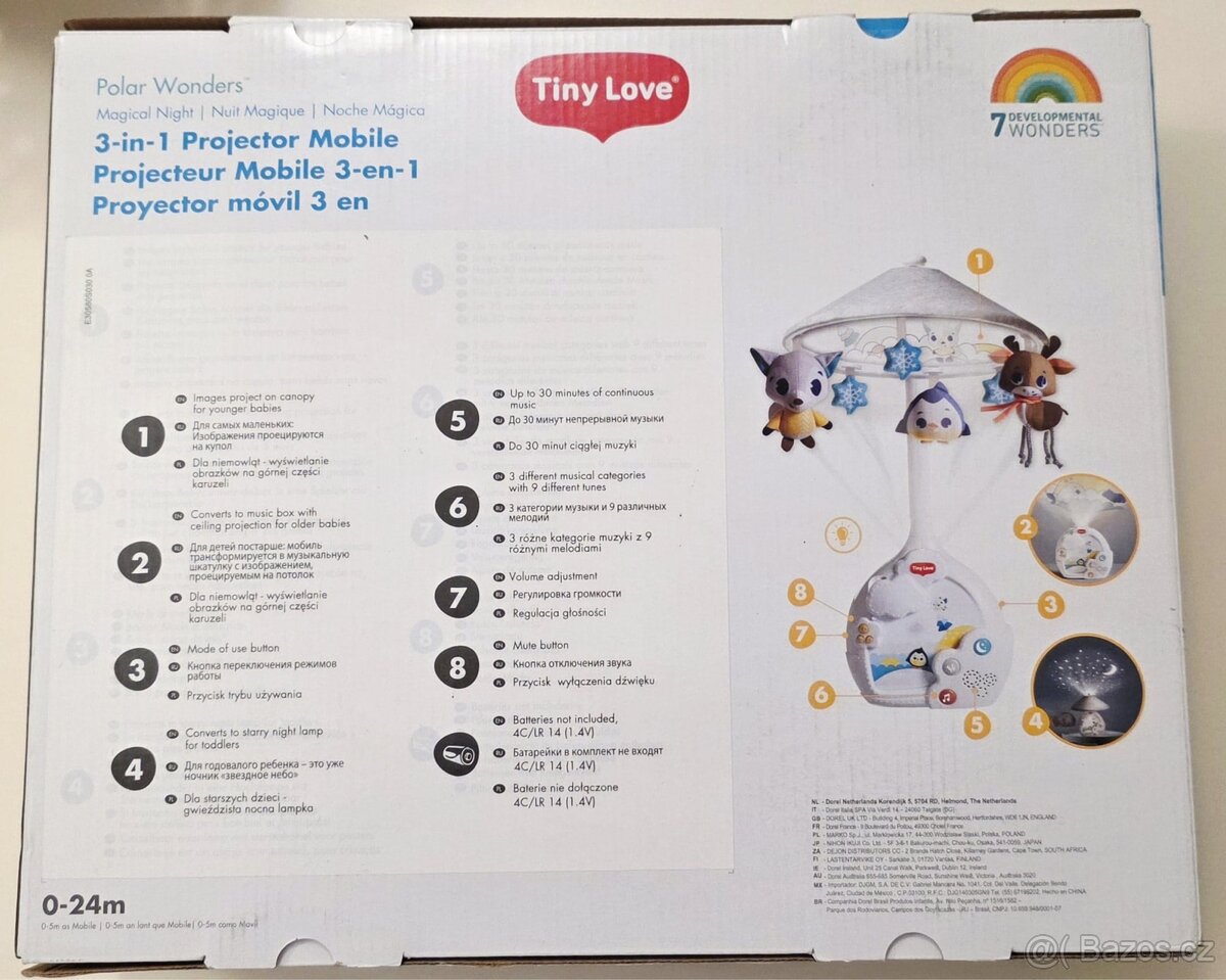 Hudební kolotoč nad postýlku 3v1 - 4