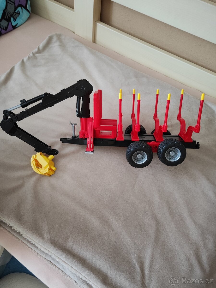 Přepravník na dřevo s rukou Bruder - 4