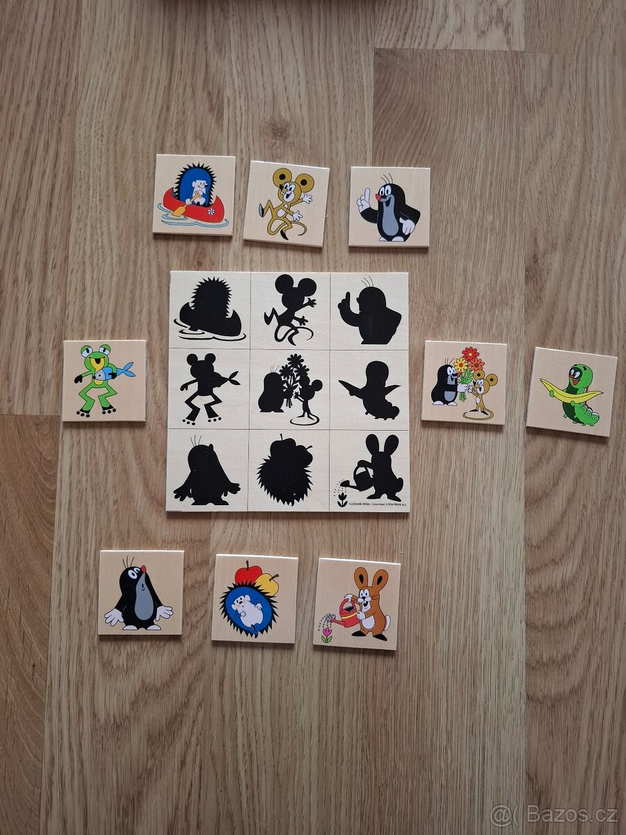 Dřevěná skládanka Krtek - 4