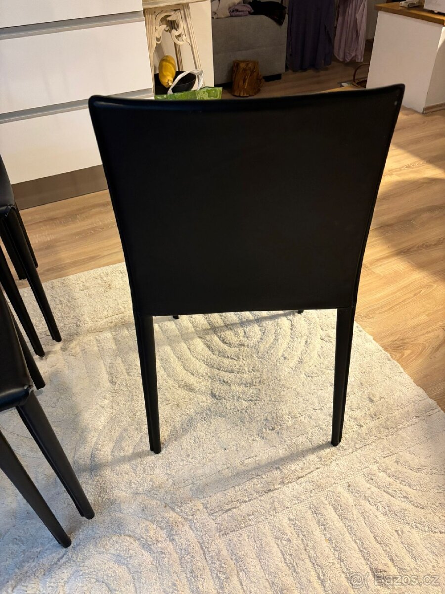 Jidelni židle 6 kusů koženka - 4