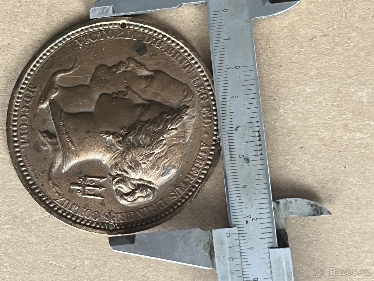 Stará medaile, plaketa r.1851 - 4