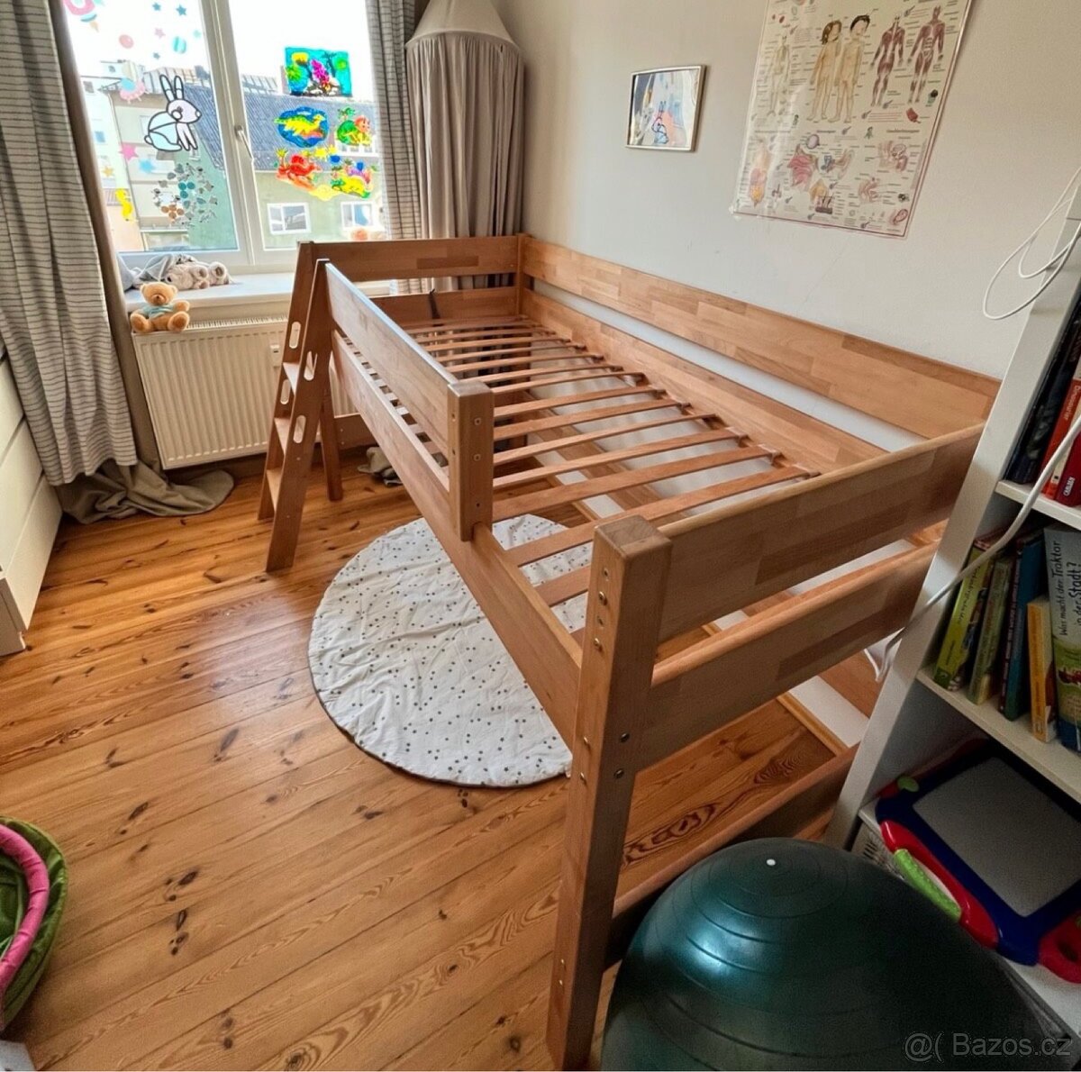 Detska postel 90x200 vyvýšená - 4