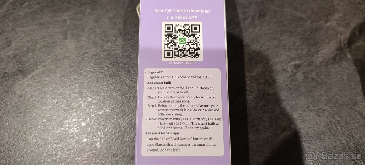 Fitop inteligentní RGB LED žárovka E27 - nová - 4