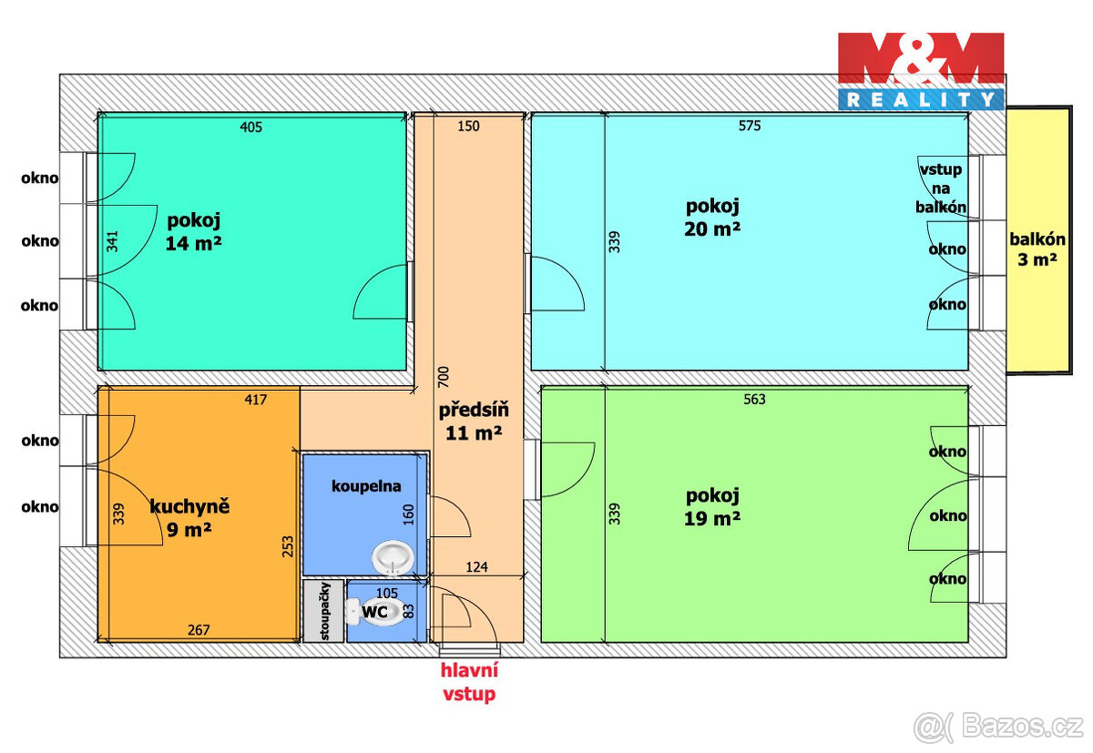 Prodej bytu 3+1, 77 m², Ostrava, ul. Na Výspě - 4