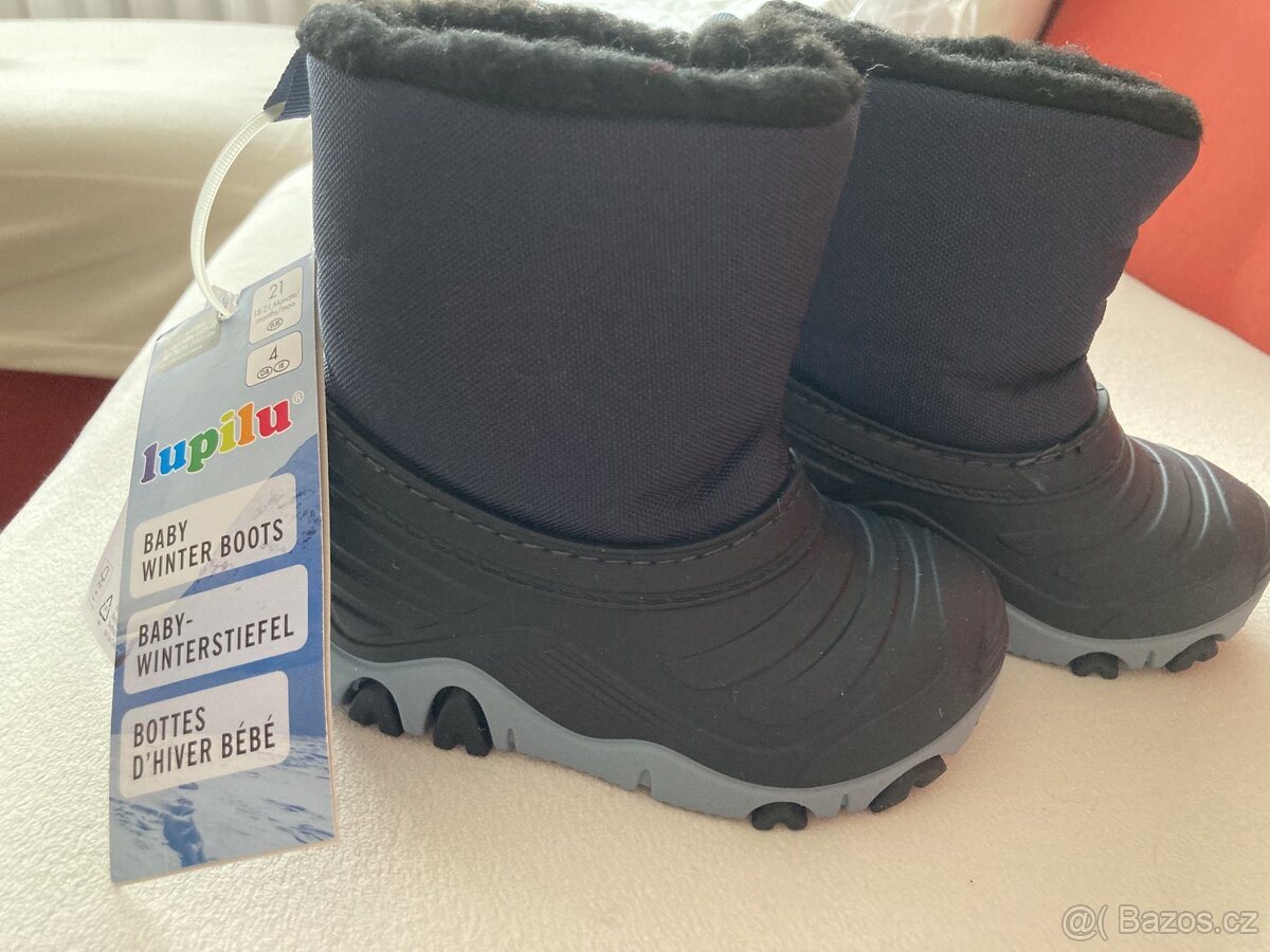 Nové Dětské Zimní boty / sněhule - vel. 21 - 4