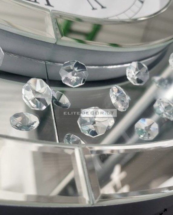 Designové nástěnné zrcadlové hodiny 1/2 ceny - 4