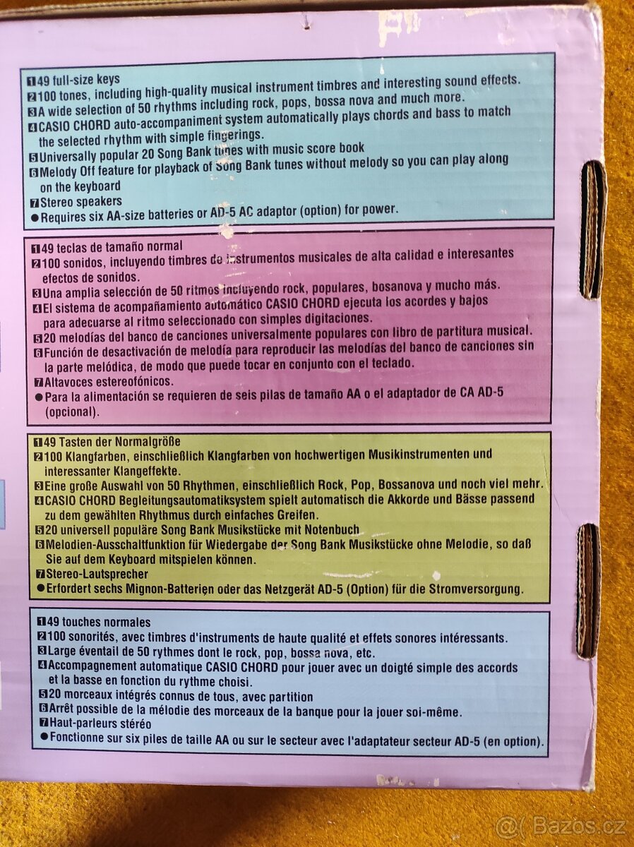 Elektrické klávesy Casio CTK 330 - 4
