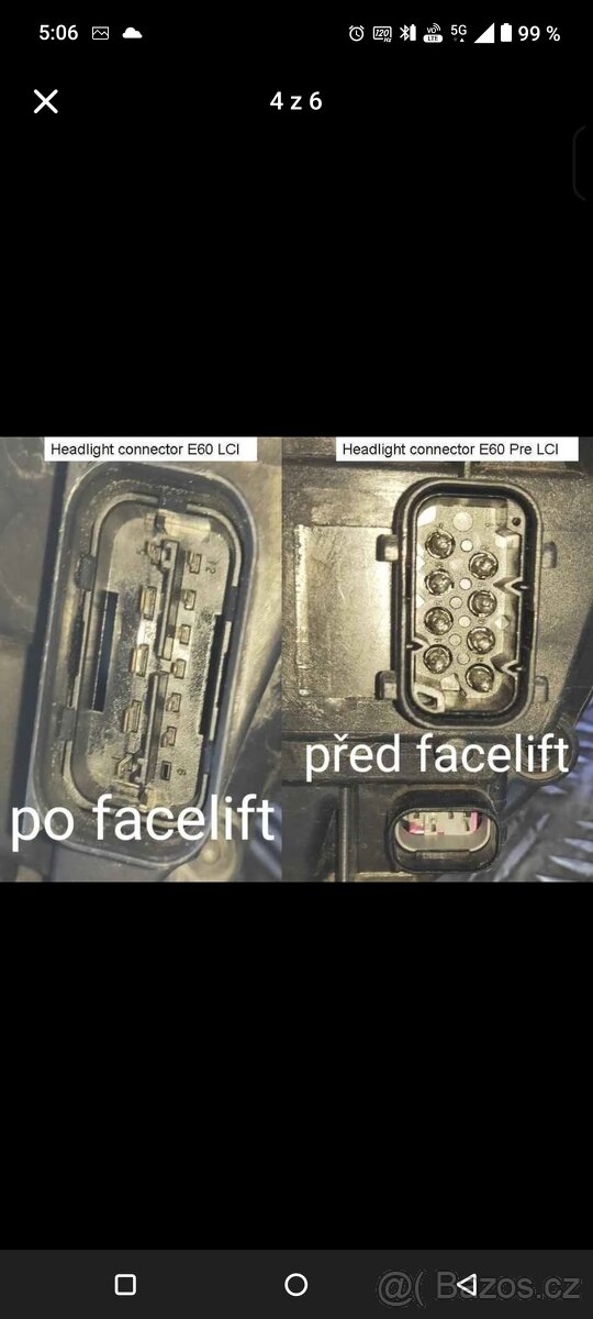 BMW E60 preLCI světlomety - 4