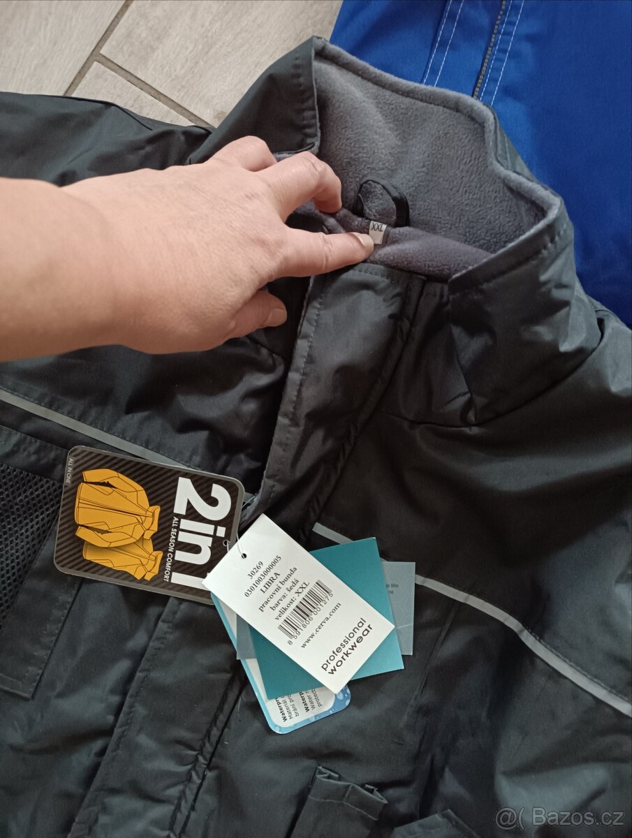 Bunda, bundy pracovní vel. XXL, NOVÉ OD 299 Kč za kus - 4