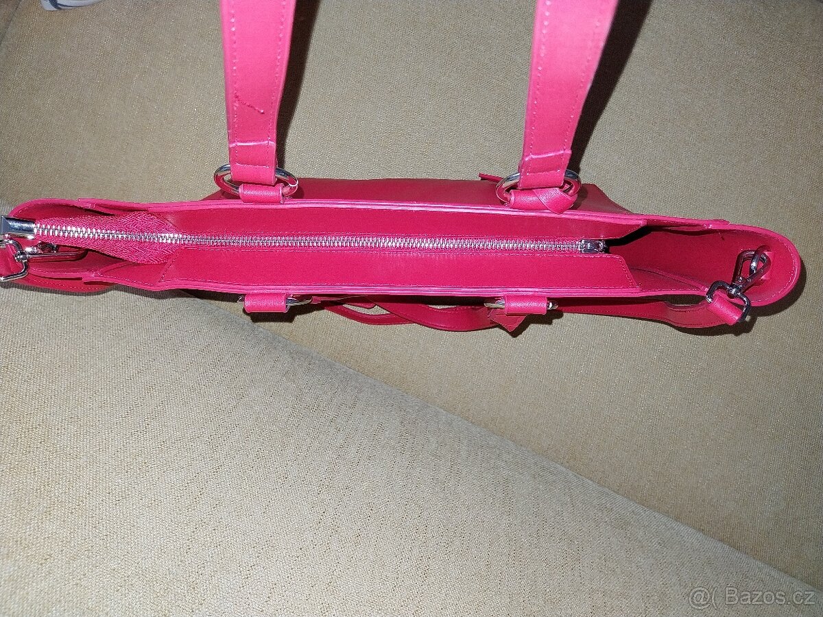 Kabelka wuch jahodově červená - fotky jsou trochu přesvícené - 4