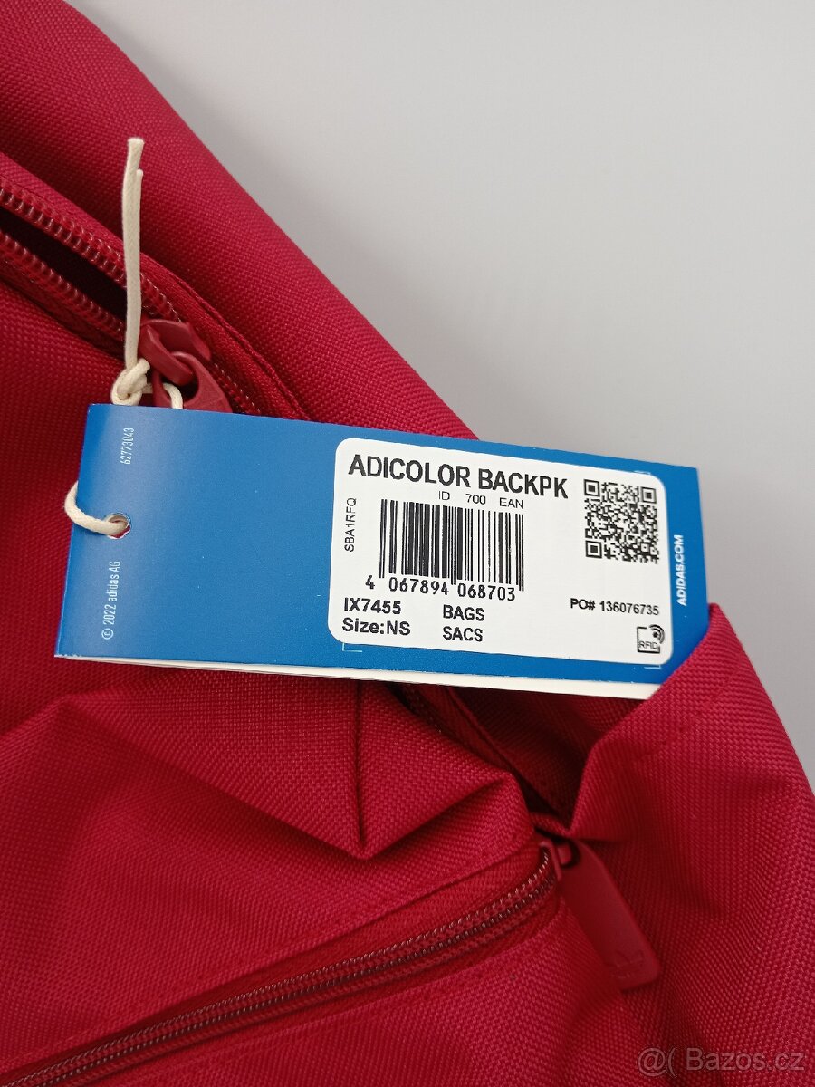 Adidas - adicolor red backpack - 4