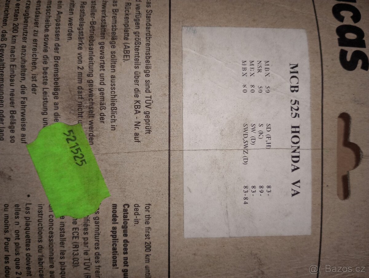 Brzdové destičky moto - 4