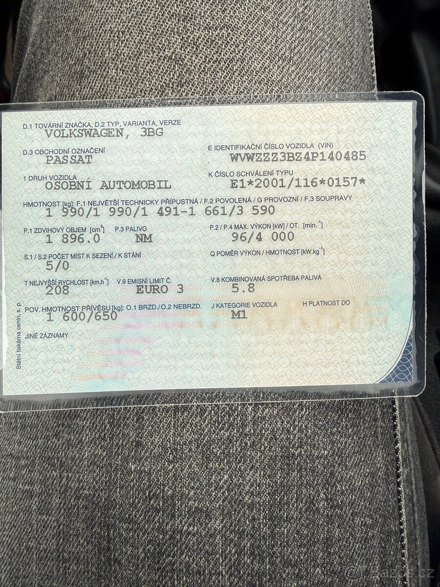 Volkswagen Passat 1.9 TDI Manual 6 rychlosti b5.5 96kw - 4