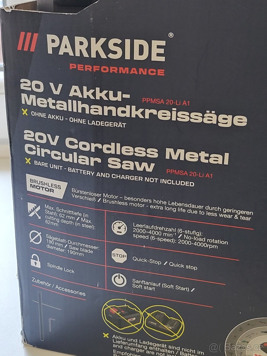 NOVÁ okružní pila na kov Parkside - 4