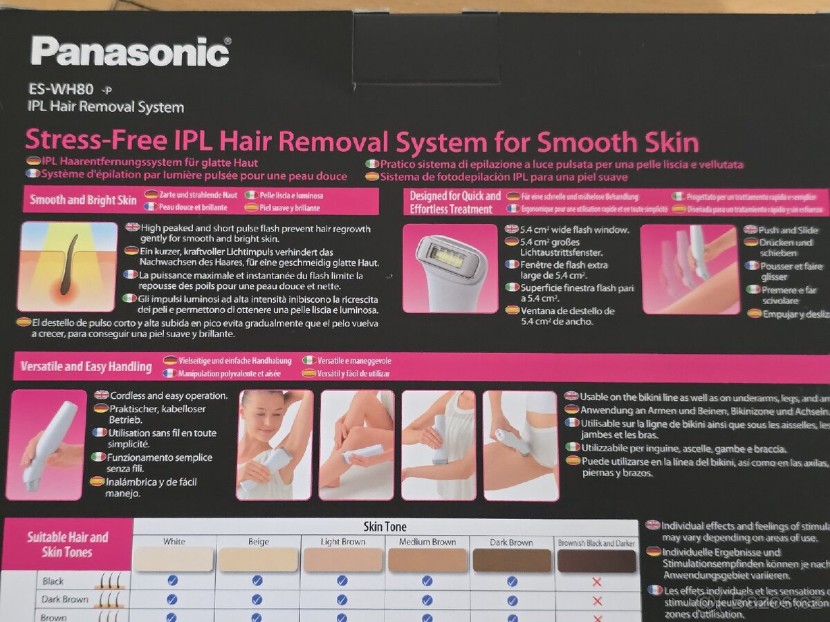 IPL epilátor Panasonic ES-WH80 - 4
