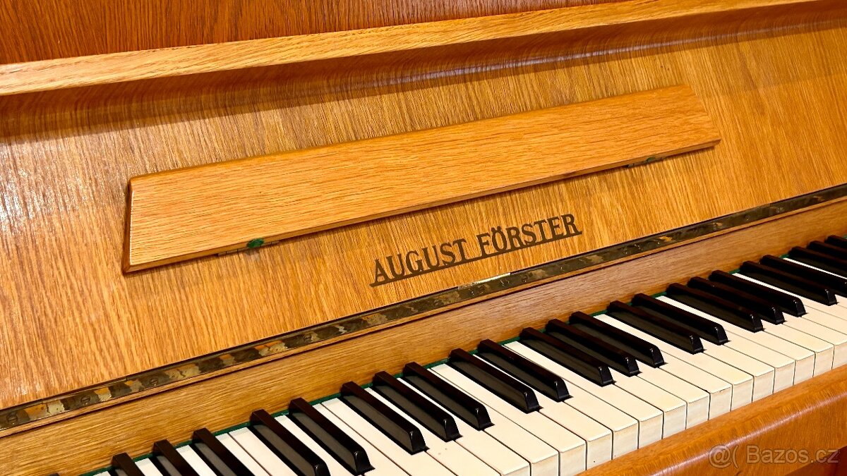 Pianino August Förster, světlý dub - 4