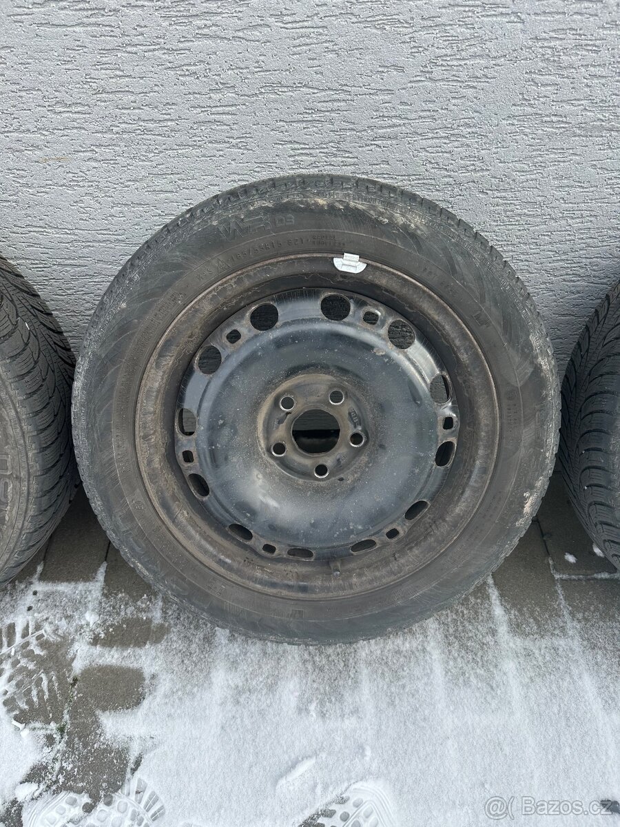 Plechové disky Škoda Fabia 5x100 r15 zimní - 4