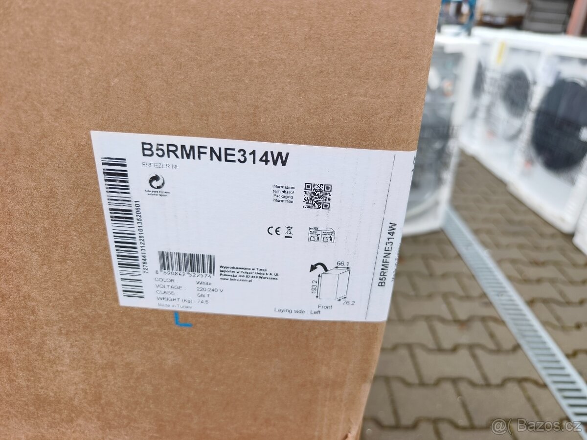 Šuplíkový NoFrost mrazák Beko B5RMFNE314W, o 3.000,- levněji - 4