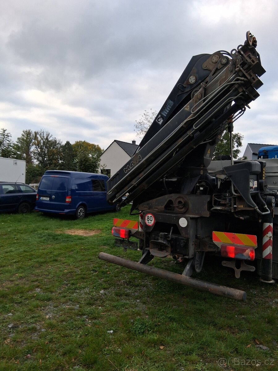 Man TGA 6x2 valník s hydraulickým jeřábem - 4