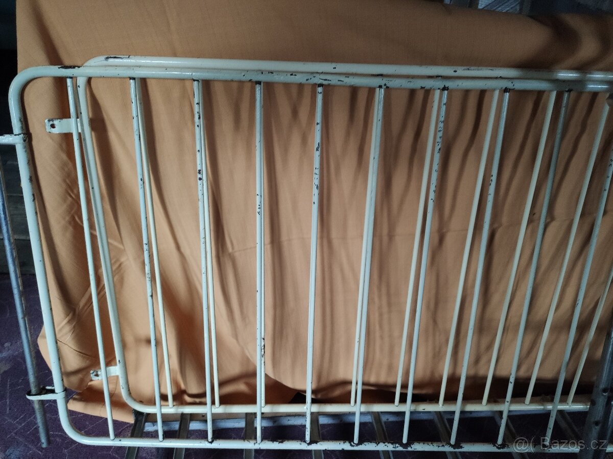 Retro kovová dětská postýlka - 4
