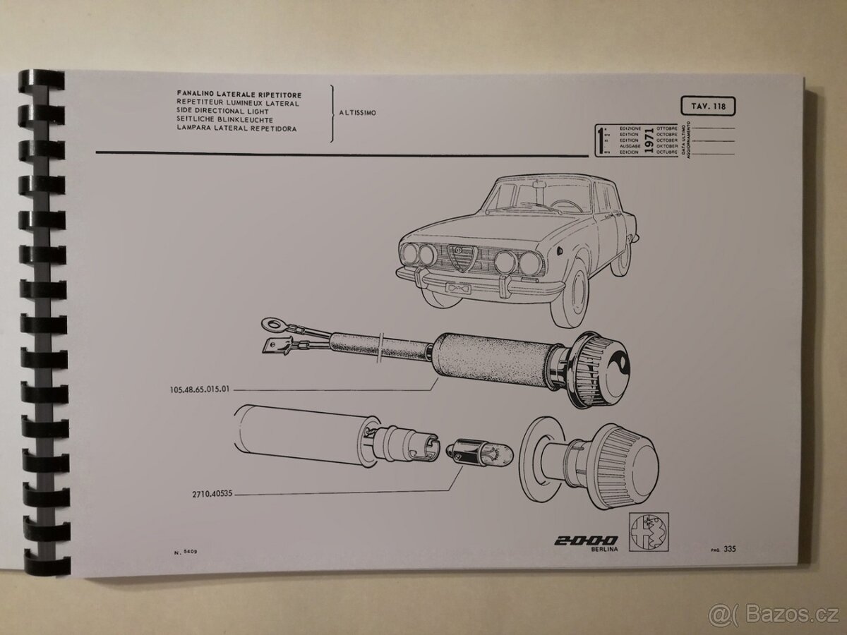 Katalog dílů Alfa Romeo 2000 Berlina - 4