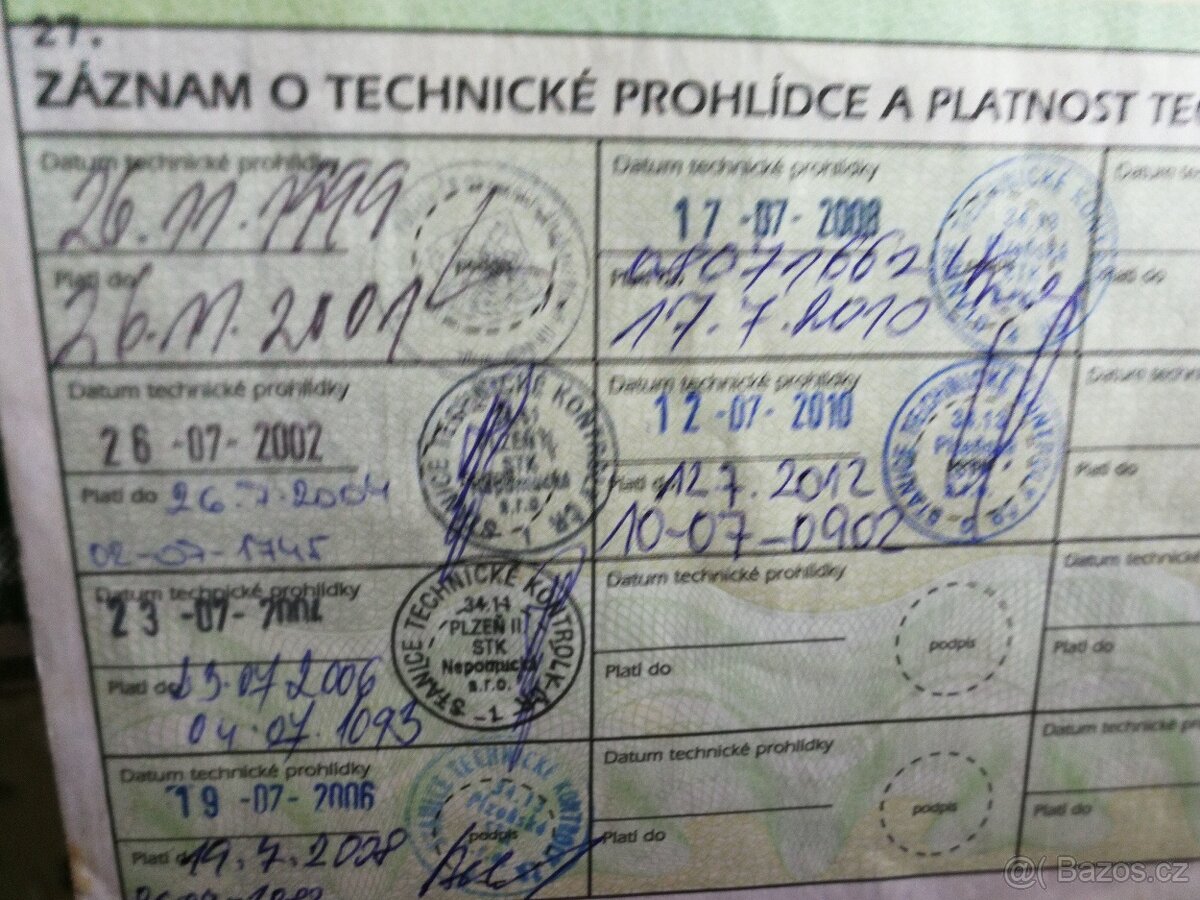 Staré technické průkazy - 4