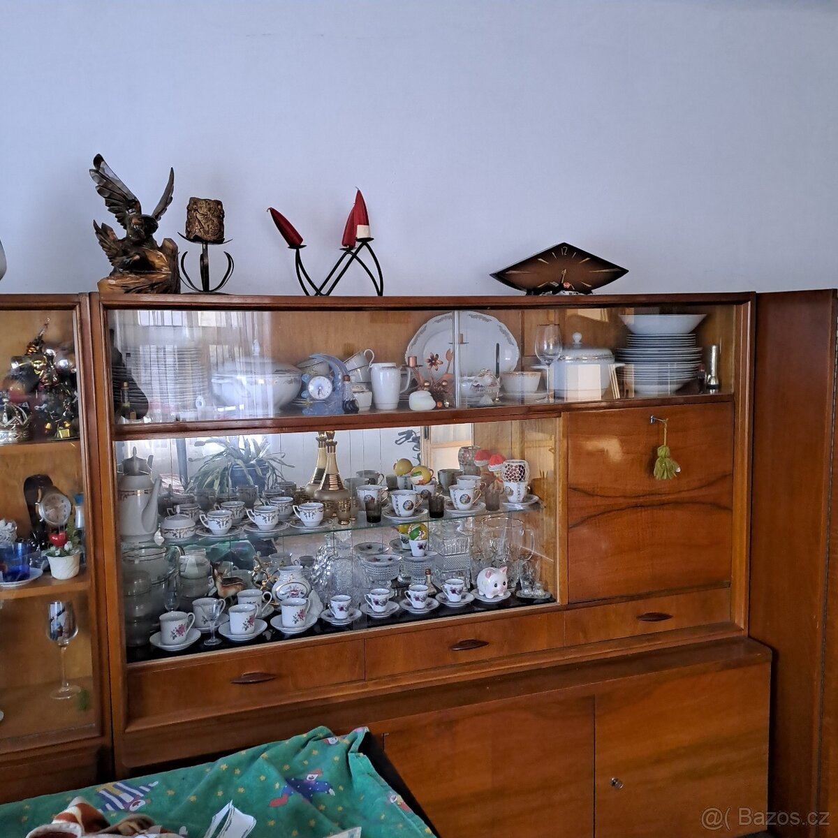 Porcelán starožitný nábytek sklo czechoslovakia - 4