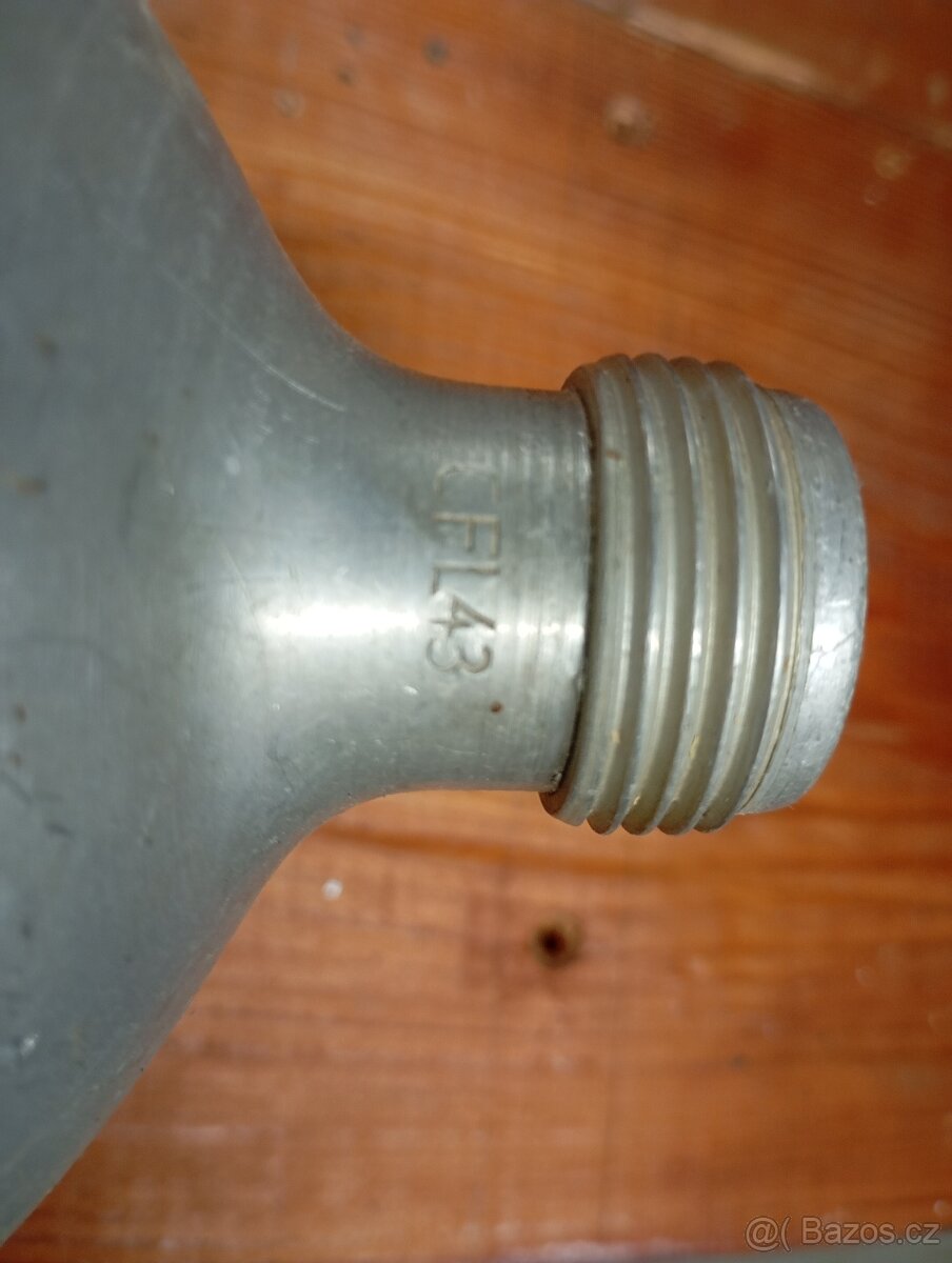 Stará, německá, vojenská, hliníková čutora ba vodu. - 4