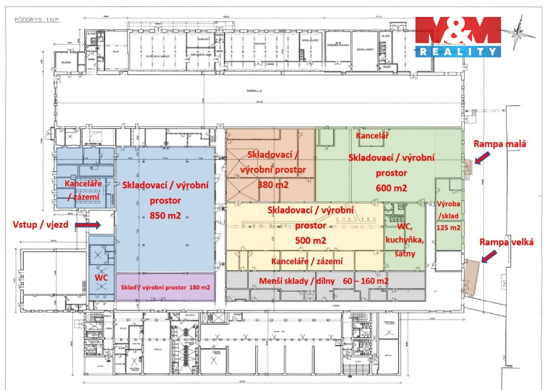 Pronájem skladu, 155 m², Jirkov, ul. Mostecká - 4
