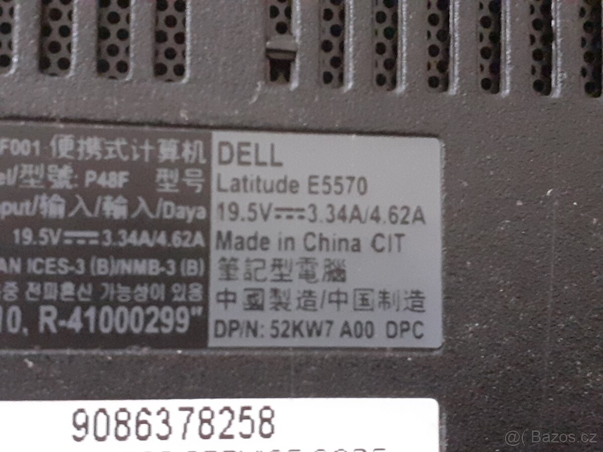 Dell E5570 - díly - 4