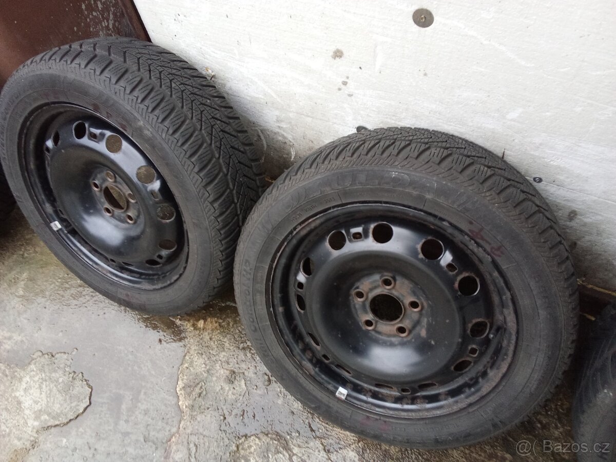 Sada zimních pneu 195/55r15+plechace - 4