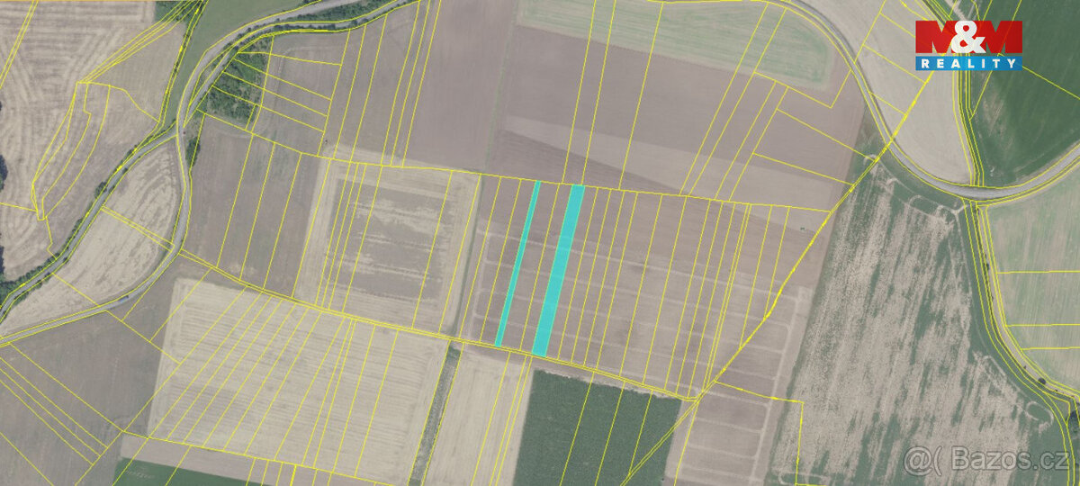 Prodej pole, podíl 1/4 z 5354 m², Kouřim - 4