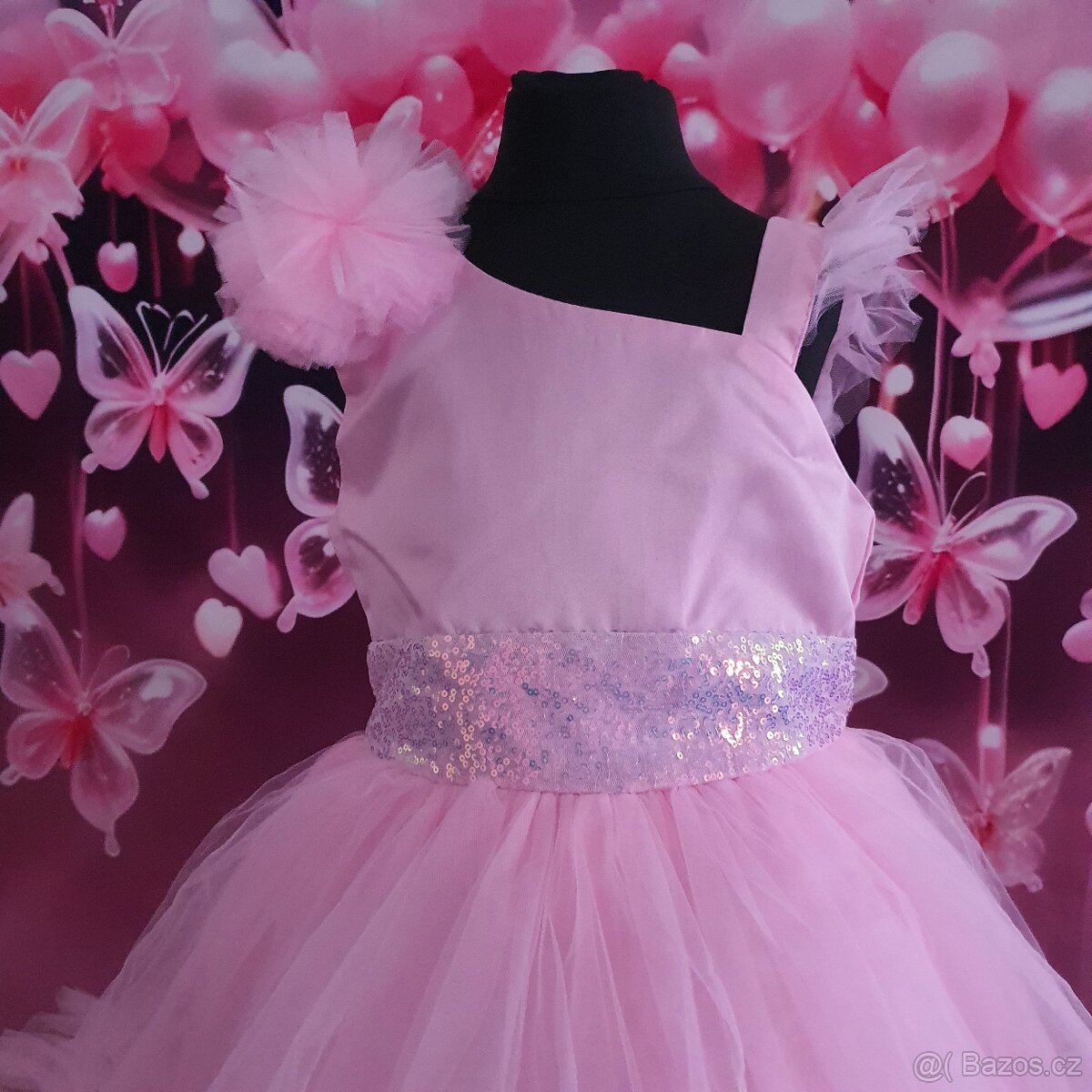 Dětské šaty pro družičku s vlečkou - 4