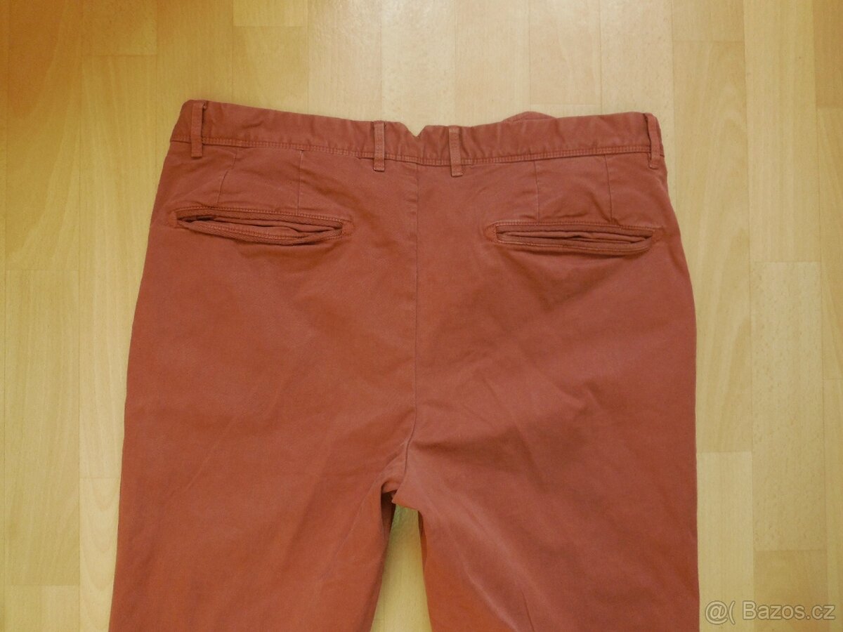pánské Esprit hnědé kalhoty zip CHINO elast.36/32 XL p.96 - 4