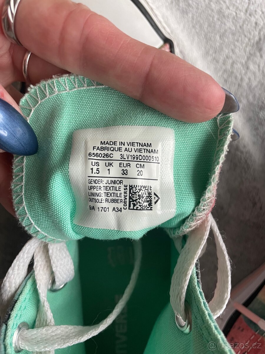 Melounové conversky - vel. 33 - 4