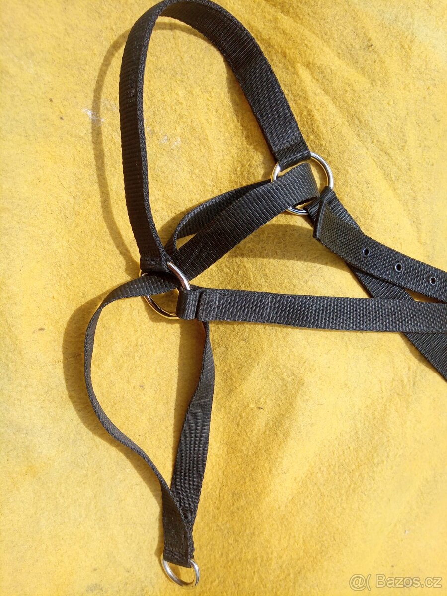 předváděcí ohlávka nylon, černá - 4