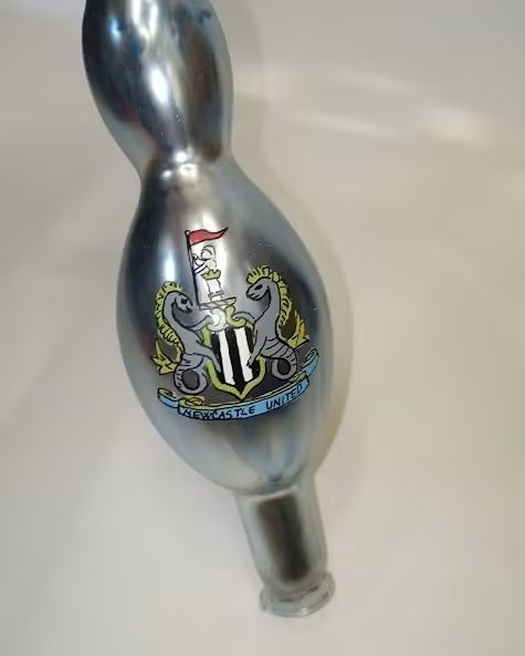 Vánoční špička - skleněná, fotbalová - 4