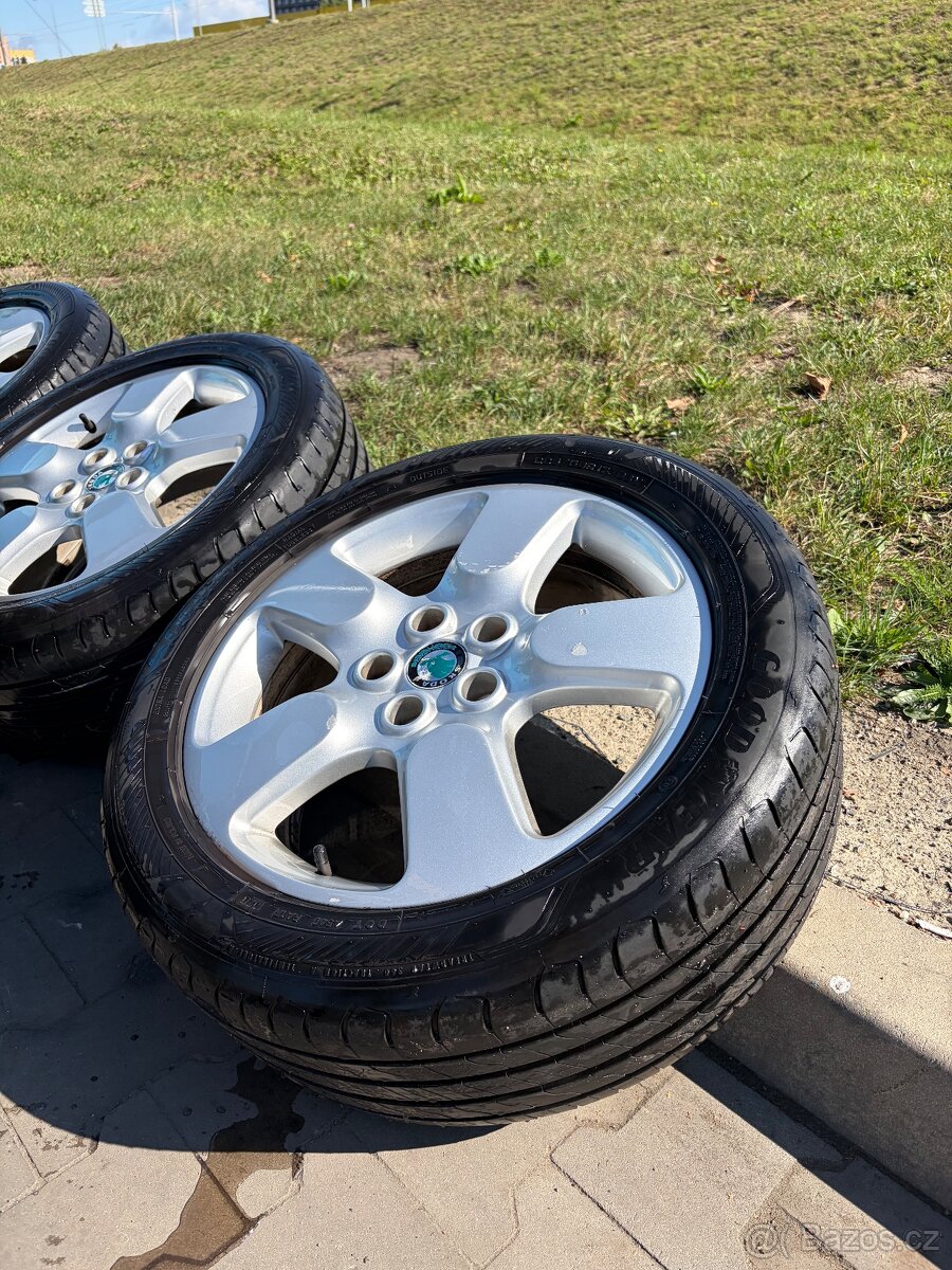 Originál Škoda kola 5X112 R17 - 4
