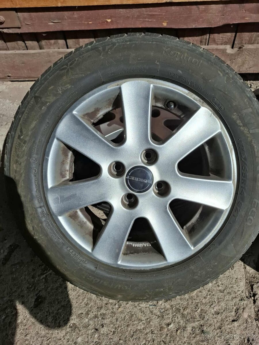 Alu disky Borbet R14 + letní pneumatiky 175/65 R14 - 4