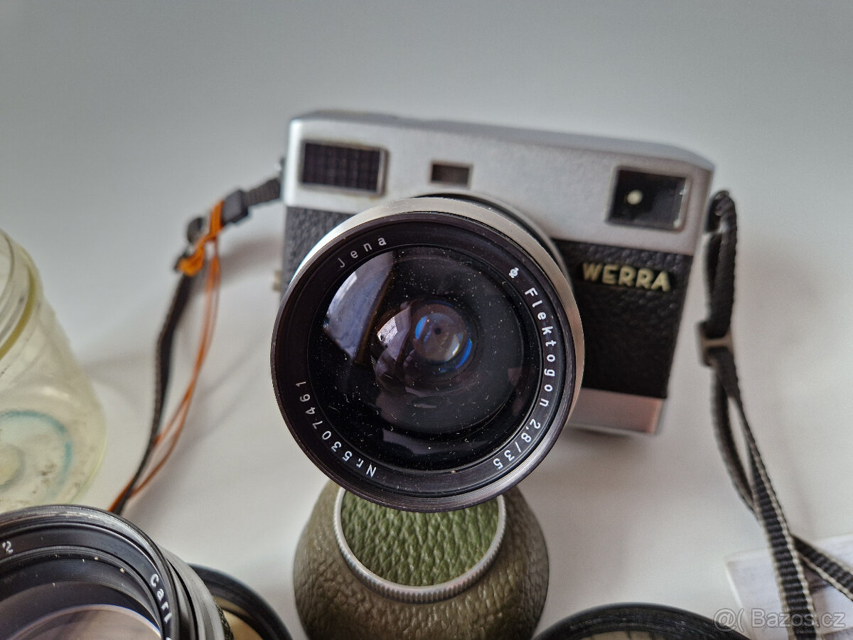 Starý fotoaparát Werra Werramatic + 3x objektiv - 4