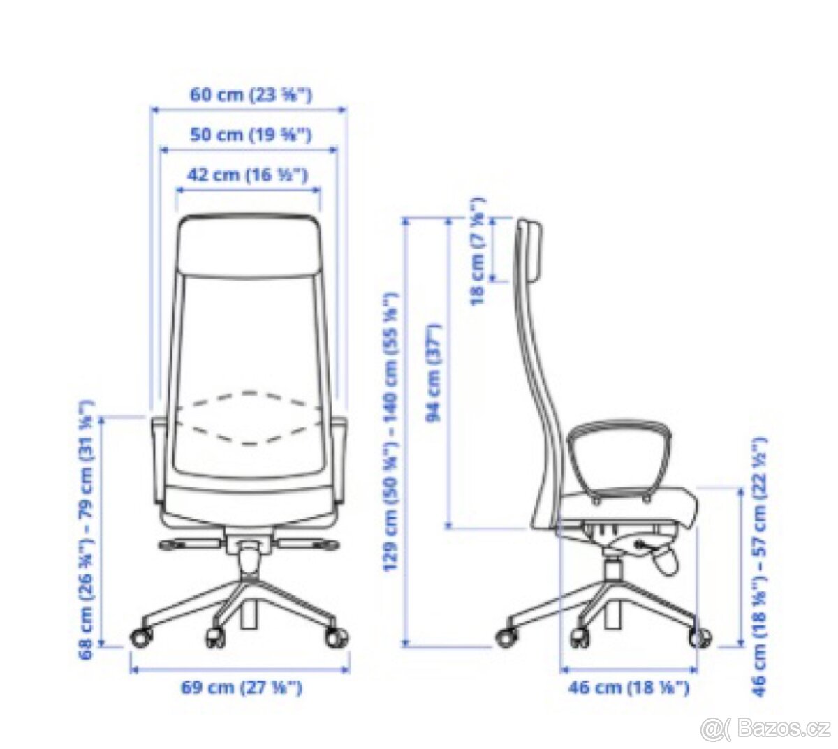 Kancelářská pracovní židle IKEA MARKUS - 4