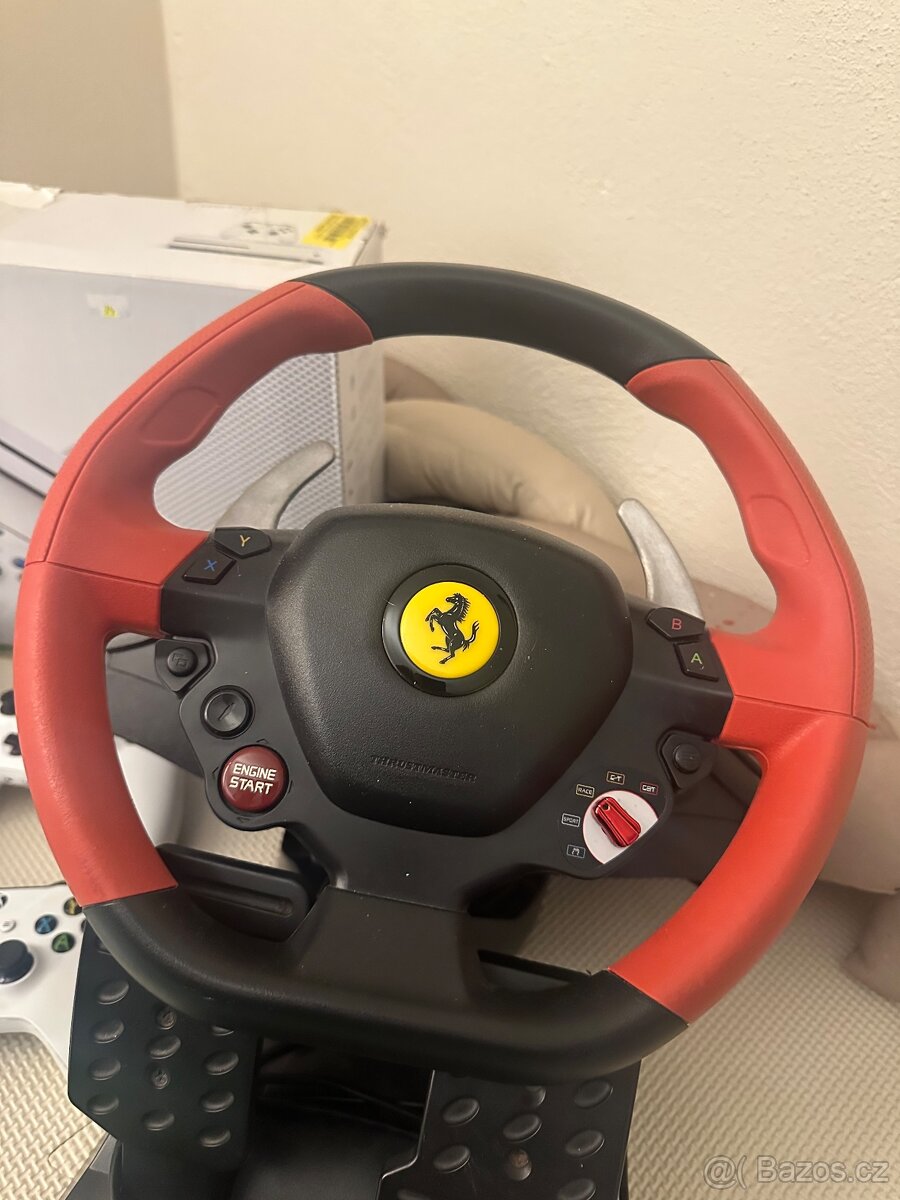 Xbox one + volant, pedály + 6 her - 4